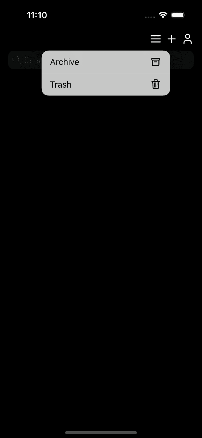 Screenshot showing the app's theme influenced by the system theme when Appearance API is disabled